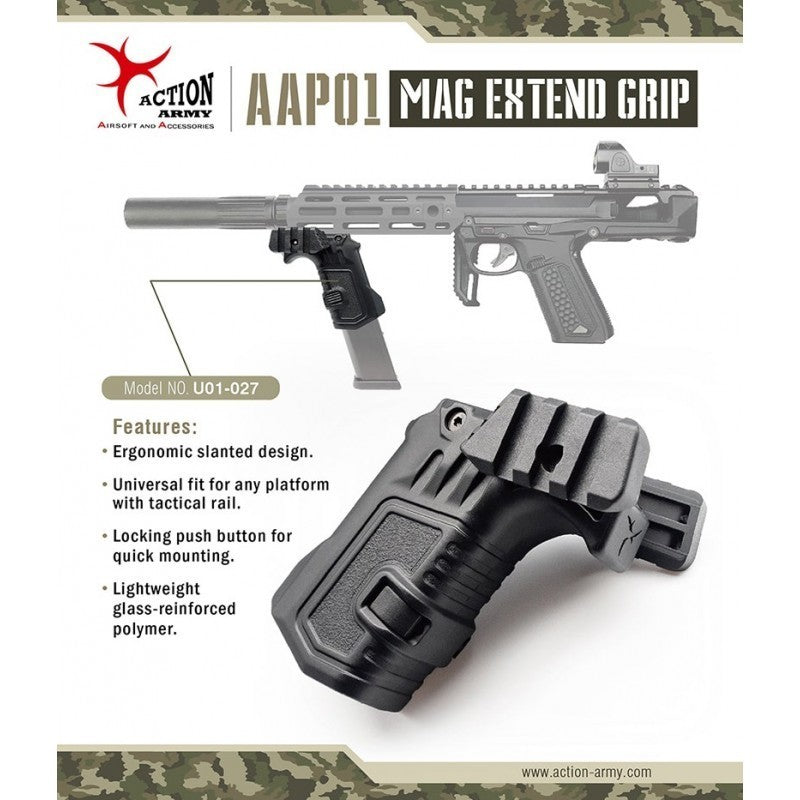 Action Army AAP 01 Mag Extend Grip - Urban Defense Chile
