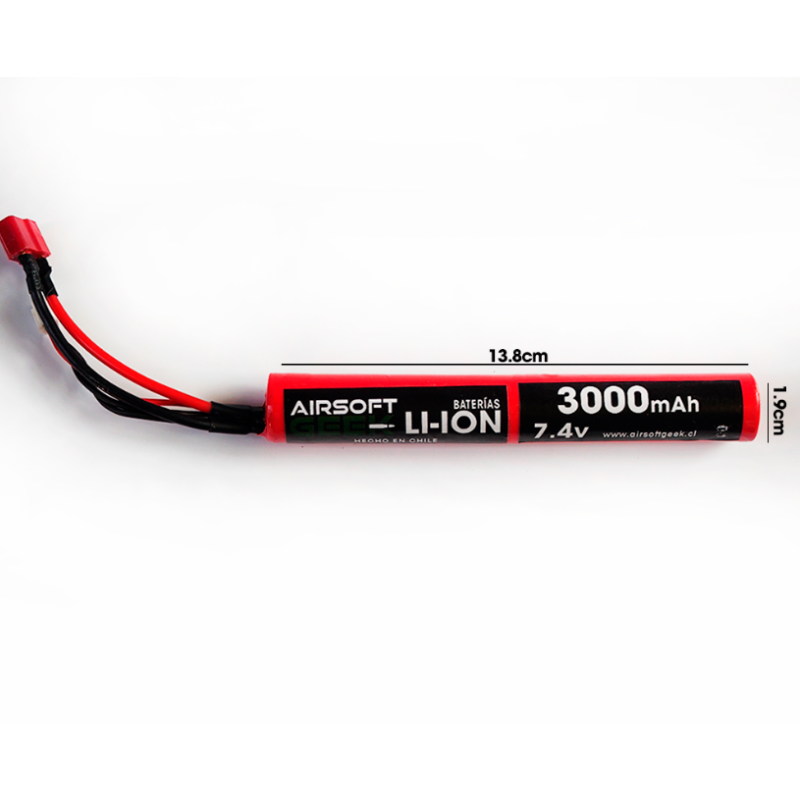 Batería 74V 3000MAH Deans Lapiz Litio Valkiria - Urban Defense Chile