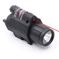Linterna Laser Rojo de 200 Lumenes con Riel Compacto 2 Pilas CR123 - Urban Defense Chile