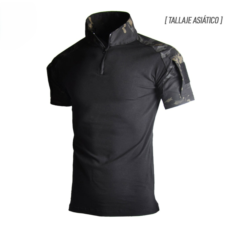 Polera Táctica Manga Corta Multicamblack - Urban Defense Chile