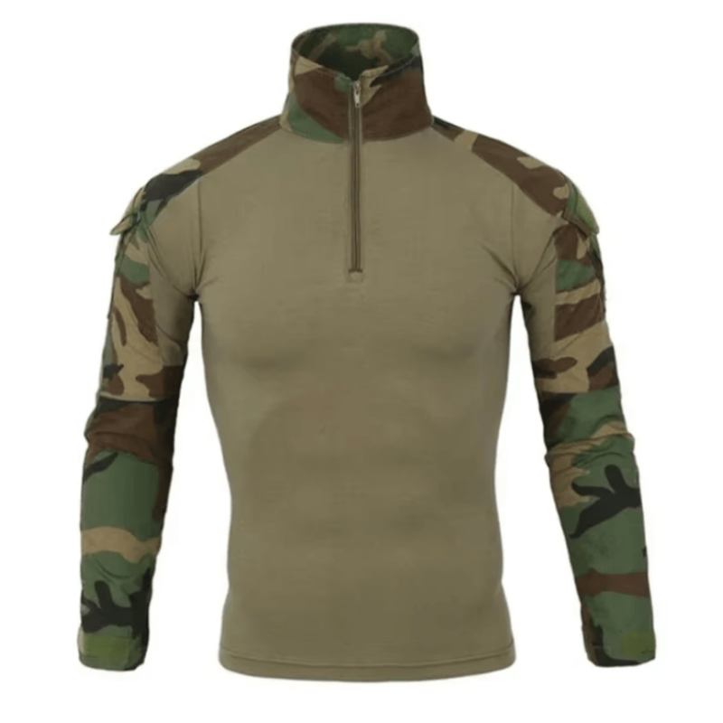 Polera Táctica Manga Larga Woodland - Urban Defense Chile