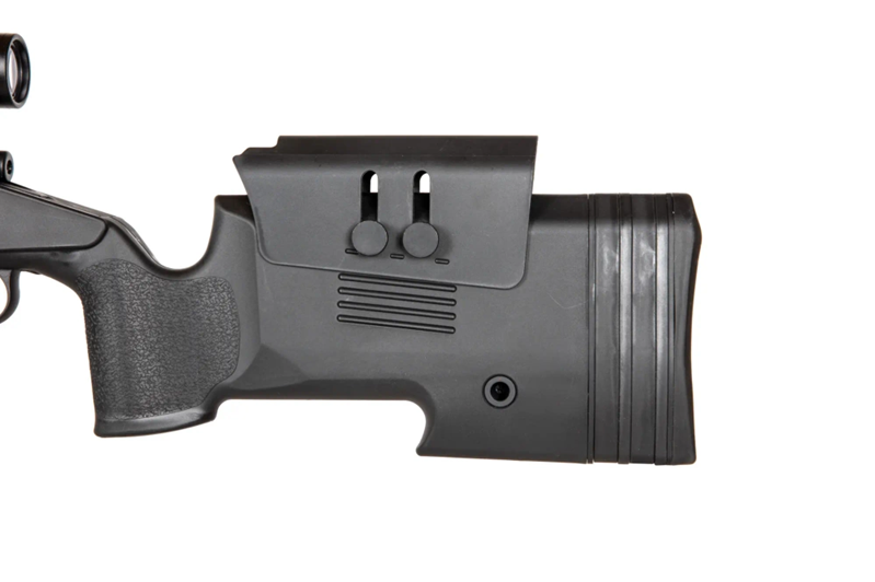 Sniper Modelo S02 Negro 480 FPS (Incluye Mira y Bípode) - Urban Defense Chile