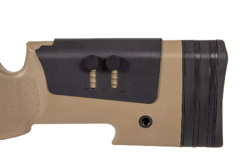 Sniper Modelo S03 Tan 480 FPS (Incluye Mira y Bipode) - Urban Defense Chile