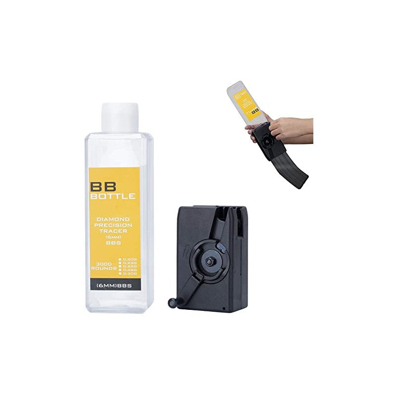 Speed Loader con Botella 3000 Rondas 6 Mm BBS Cargador M4 Manivela - Urban Defense Chile