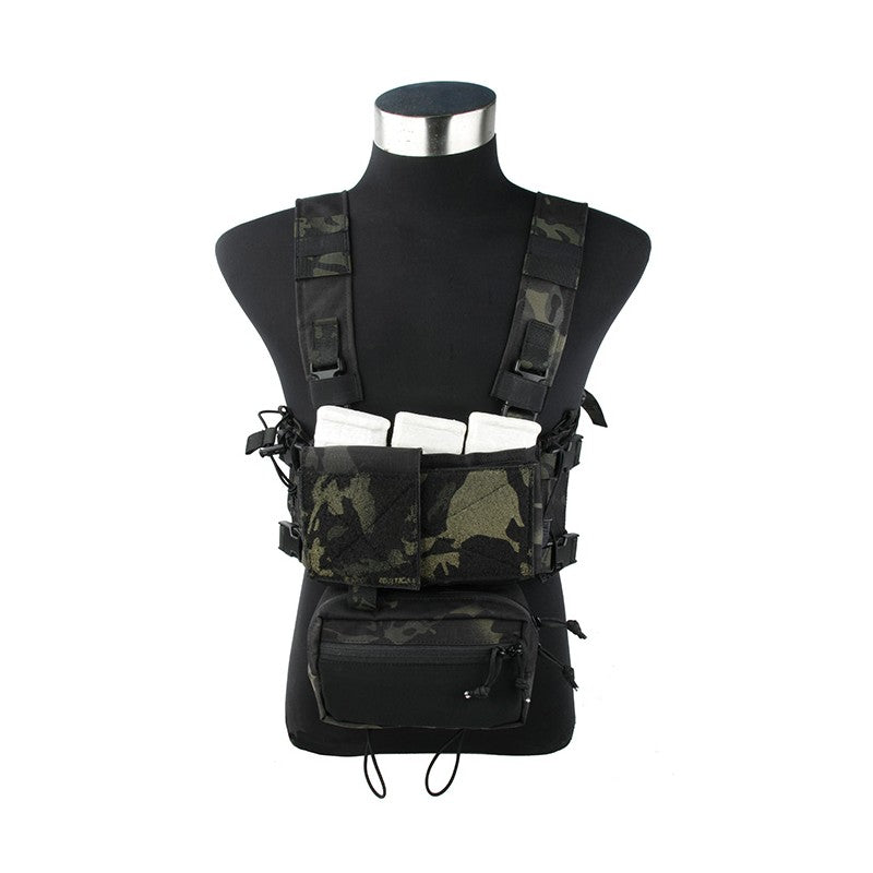 TMC Modular Chest Rig Multicam Black - Urban Defense Chile